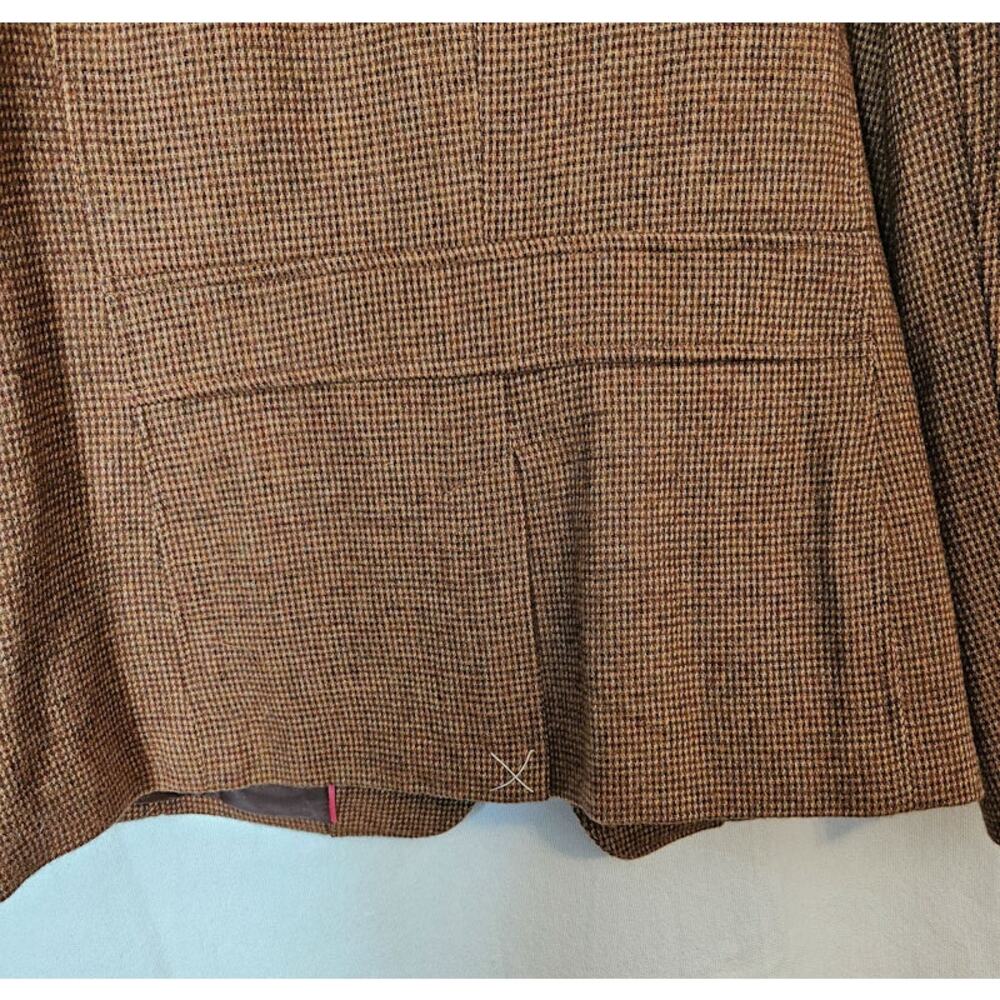 Talbots Women's Winter Fitted Blazer Rust Brown Size 16 Wool Blend Jacket NWT - Picture 10 of 10